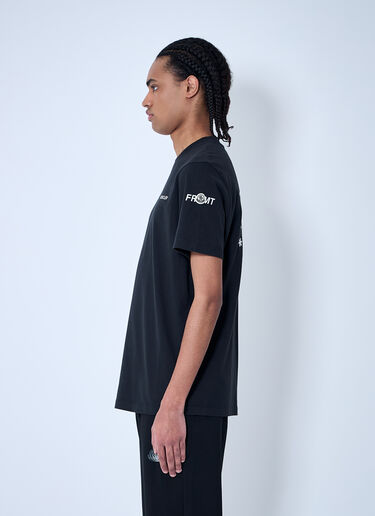 Moncler x FRGMT Hiroshi Fujiwara 徽标图案 T 恤 黑色 mfr0160057