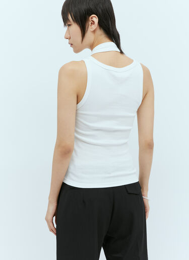 St. Agni Cotton Layered Tank Top White sta0255006