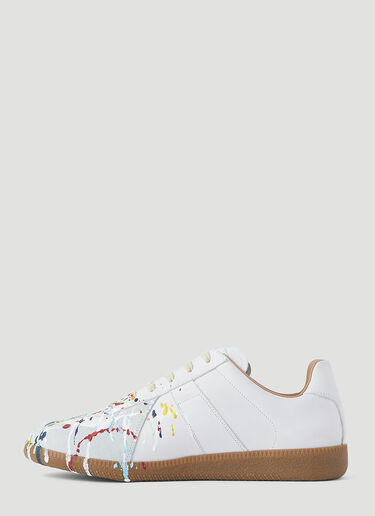 Maison Margiela Replica Paint Low-Top Sneakers White mla0246045