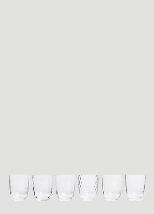 NasonMoretti Set of Six Idra Water Glass Red wps0644531