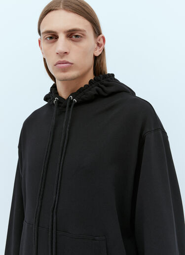 Dries Van Noten 드로스트링 후드 스웨트셔츠 블랙 dvn0154020