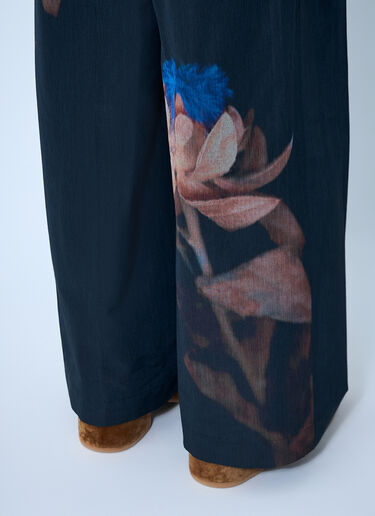 Dries Van Noten Printed Elasticated Pants Black dvn0162015