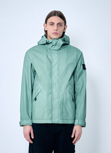 Stone Island Short Parka Jacket Green sto0160031