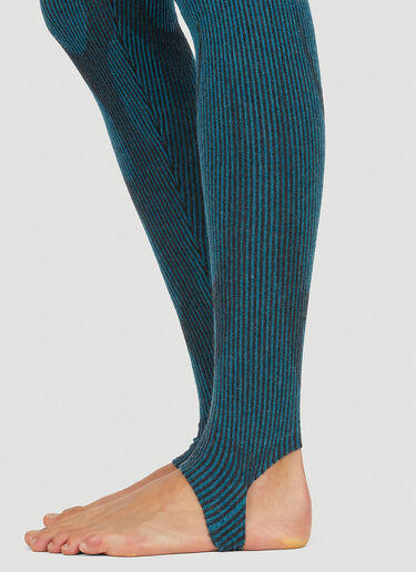 Paolina Russo Illusion Knit Leggings Blue plr0250003