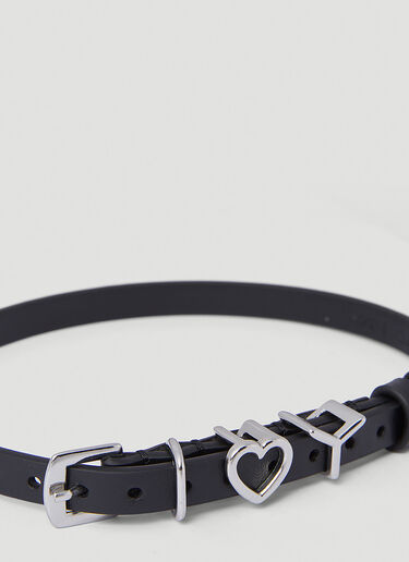 Y/Project Y Heart Choker Necklace Black ypr0249017