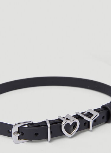 Y Heart Choker Necklace Y/Project Y Heart Choker Necklace Black ypr0249017