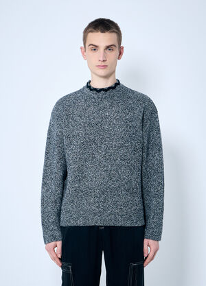 NÒMARYTHM TEXTILE Wool Mock Neck Sweater Grey nma0158014