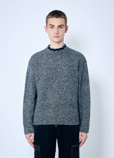 NÒMARYTHM TEXTILE Wool Mock Neck Sweater Grey nma0158014