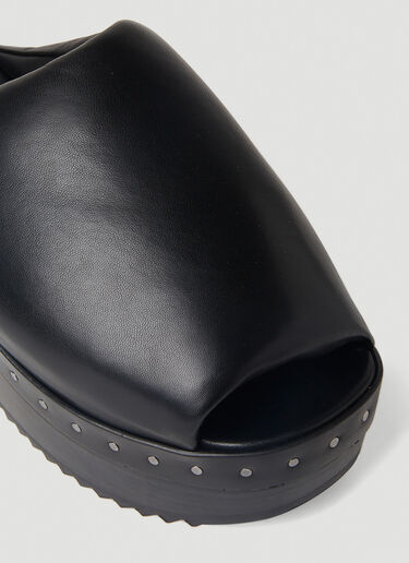 Rick Owens Platform Clog Mules Black ric0251047