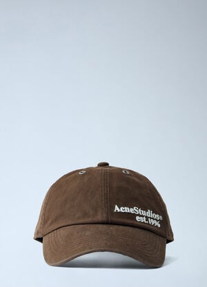 Acne Studios Baseball Cap Brown acn0165067