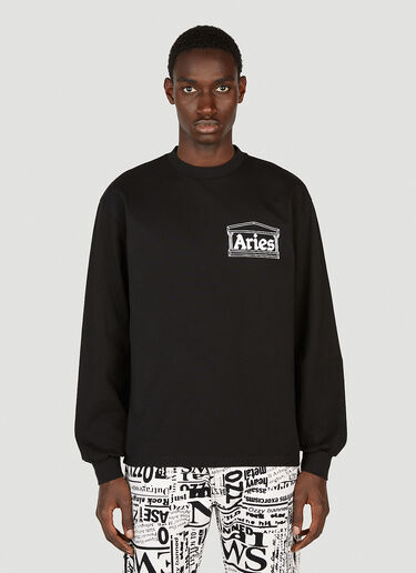 Aries Temple Long Sleeve T-Shirt Black ari0152003