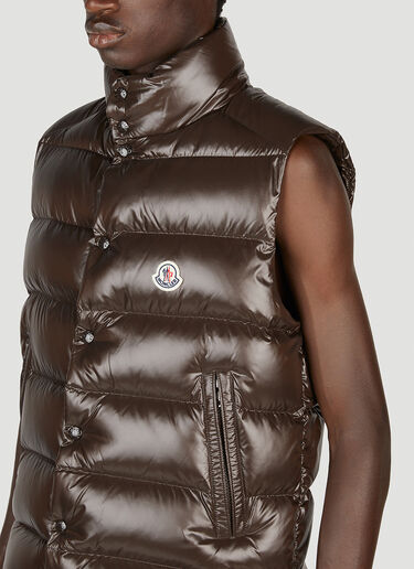 Moncler Tibb 徽标马甲 棕色 mon0153001