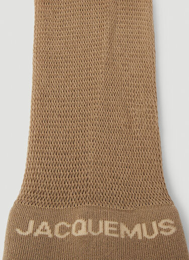 Jacquemus Les Chaussettes Tennis Socks Beige jac0250082