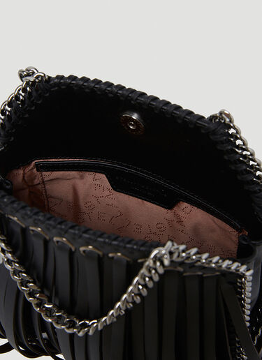 Stella McCartney Falabella Fringed Tiny Tote Bag Black stm0253020