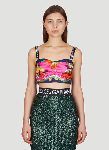 Dolce & Gabbana カプリスカーフトップ ピンク dol0249042