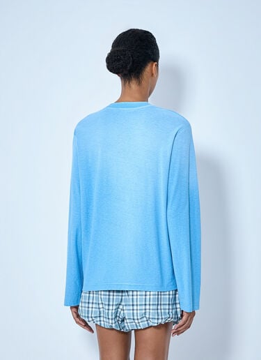 Acne Studios Sprayed 1996 Logo T-Shirt Blue acn0265020
