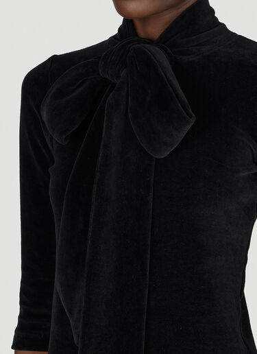 스카프 터틀넥 테리 블라우스 Balenciaga 스카프 터틀넥 테리 블라우스 블랙 bal0254009