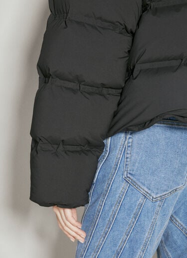 Alexander Wang Cropped Puffer Down Jacket Black awg0254001