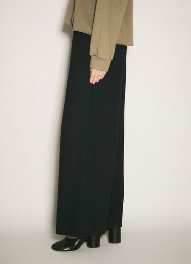 MM6 Maison Margiela Wide-Leg Drawstring Jeans Black mmm0257009