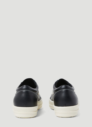 Rick Owens 复古皮革运动鞋 黑 ric0153021