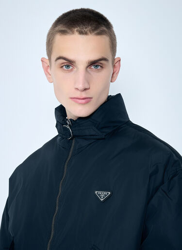 Prada Nylon Aviator Puffer Jacket Black pra0159031