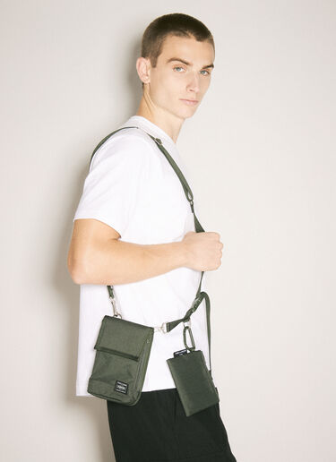 Comme des Garçons Homme Logo Patch Crossbody Bag Green cdh0158005