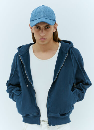 Jacquemus La Casquette Denim Baseball Cap Blue jac0356005