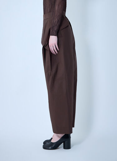 Issey Miyake Akimbo Woven Pants Brown ism0264002