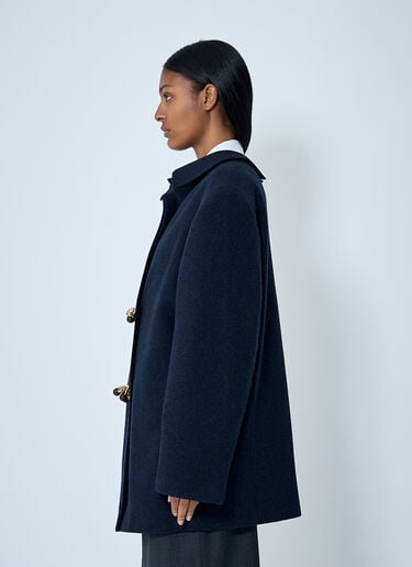 Prada Wool Shetland Blazer Blue pra0262132