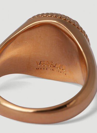 Versace 美杜莎图章戒指 金色 vrs0251056