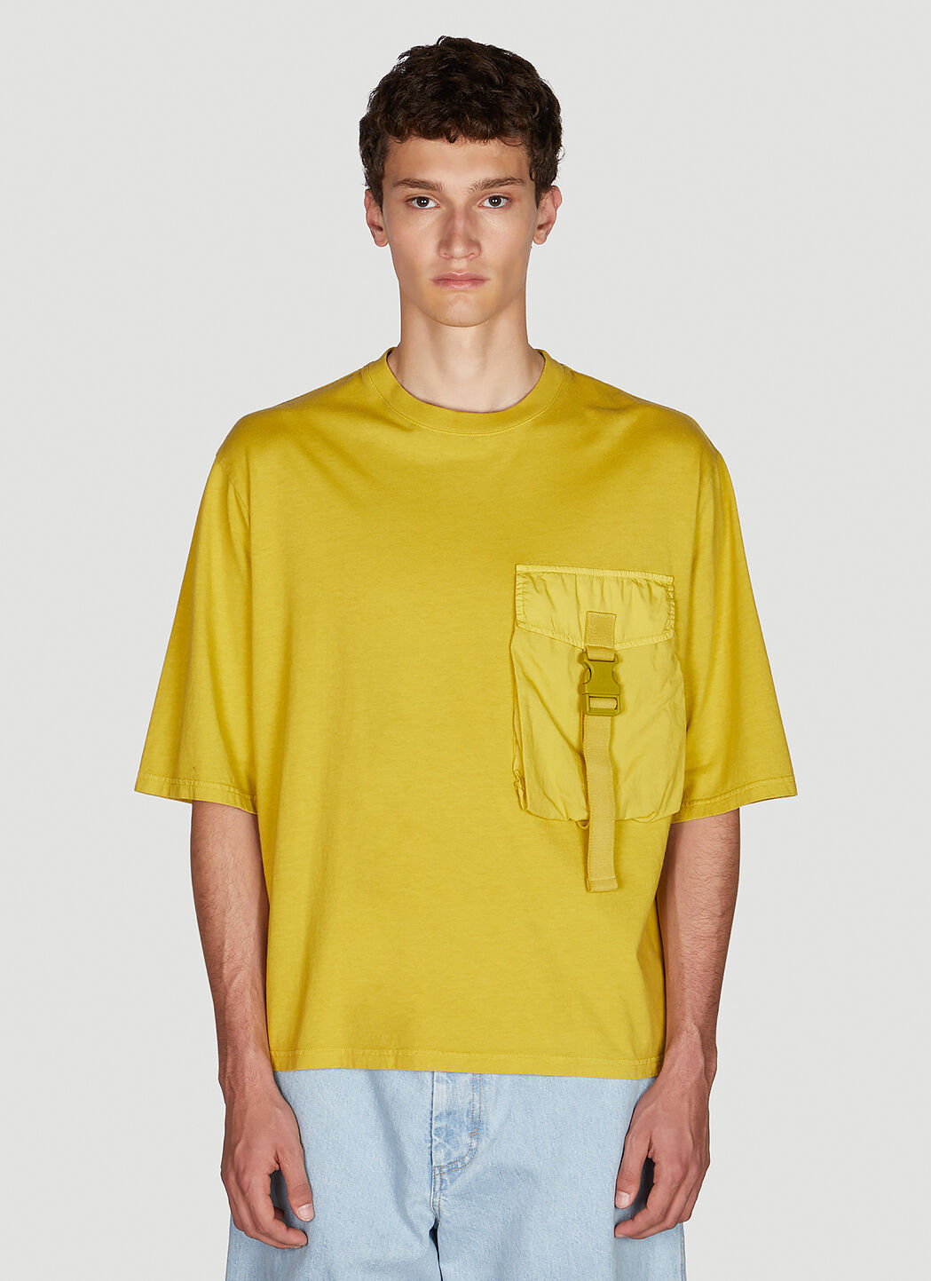 Yellow sales moncler shirt