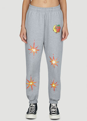 MM6 Maison Margiela Printed Track Pants Purple mmm0258003