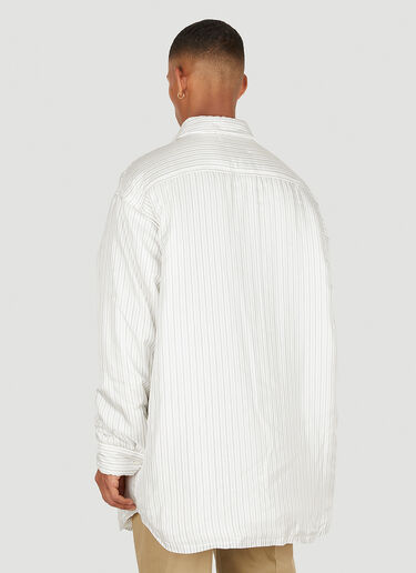 Maison Margiela Padded Striped Shirt White mla0149030