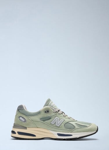 LN-CC® - New Balance: Made in UK 991v2 Sneakers - Green New Balance Made in UK 991v2 Sneakers Green new0364008