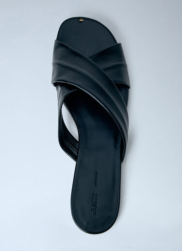 Khaite Liria Flat Sandals Black kha0263016