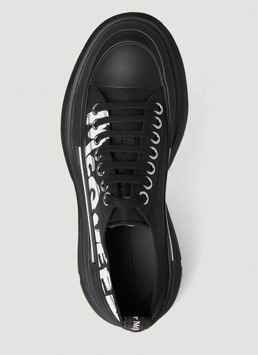 Alexander McQueen 그래피티 트레드 슬릭 스니커즈 블랙 amq0251082
