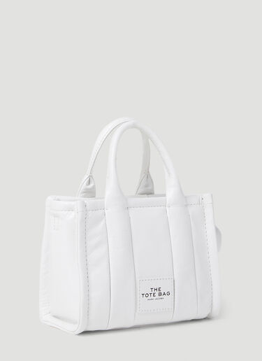 Marc Jacobs Shiny Crinkle Micro Tote Bag White mcj0253008