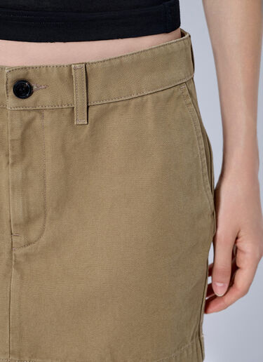 LN-CC® - Balenciaga: Cotton Mini Skirt - Beige Balenciaga Cotton Mini Skirt Beige bal0265021