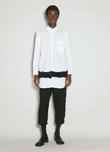 Comme des Garçons Homme Plus 人造毛皮下摆衬衫 白色 hpl0154009
