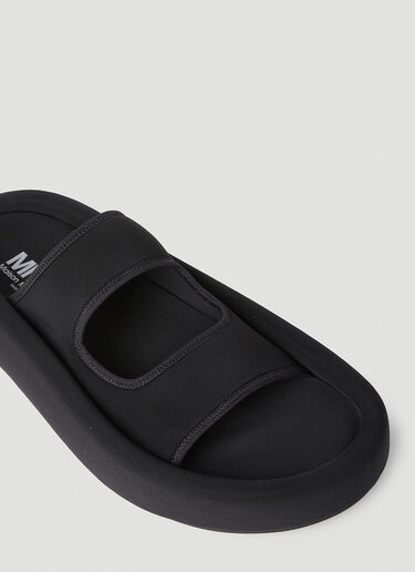 MM6 Maison Margiela Twin Strap Slides Black mmm0152010