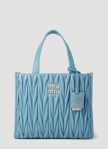 Miu Miu Matelassé Handbag Blue miu0254058