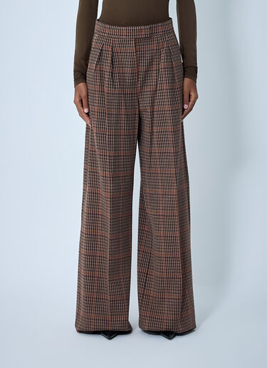 Max Mara Tailored Wool-Blend Pants Brown max0262018