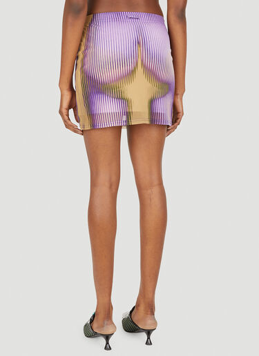 Y/Project x Jean Paul Gaultier Body Morph Mini Skirt Purple ypg0250007