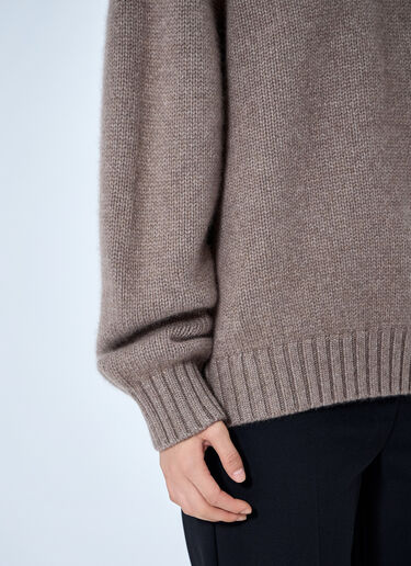 LN-CC® - Khaite: Mae Cashmere Sweater - Beige Khaite Mae Cashmere Sweater Beige kha0265014