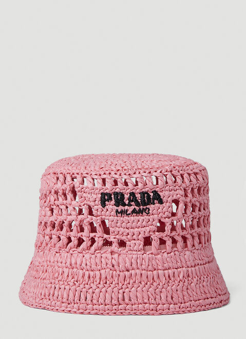 Comme des Garçons PARFUMS Raffia Woven Bucket Hat Transparent cdp0350006