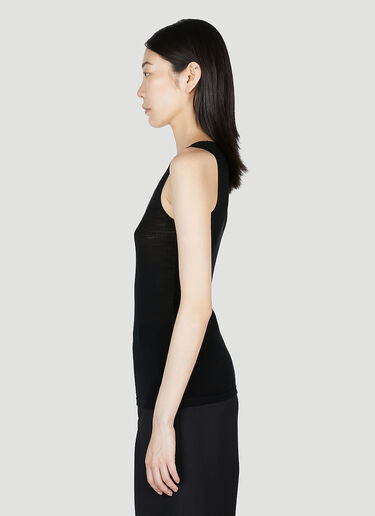 Saint Laurent Cassandre Tank Top Black sla0253018