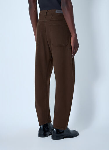 Wide-Leg Denim Trousers Lemaire Wide-Leg Denim Trousers Brown lem0164010