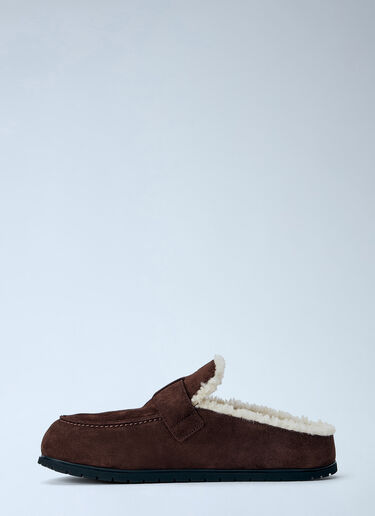 LN-CC® - Prada: Suede Mules - Brown Prada Suede Mules Brown pra0266007