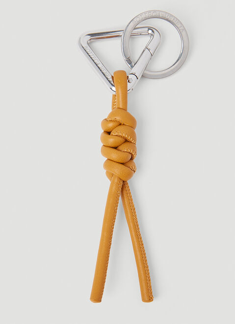 Saint Laurent Knotted Keyring Black sla0154046
