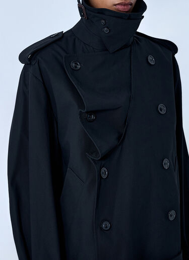 Maison Margiela Double-Breasted High-Collar Jacket Black mla0264051